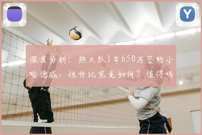 深度分析：热火队1年650万签约小哈德威，性价比究竟如何？值得吗？